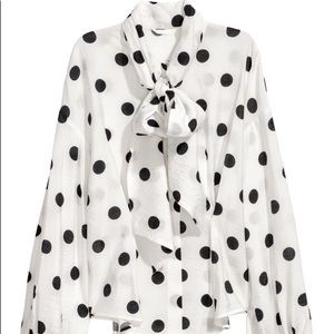 Polka dot blouse